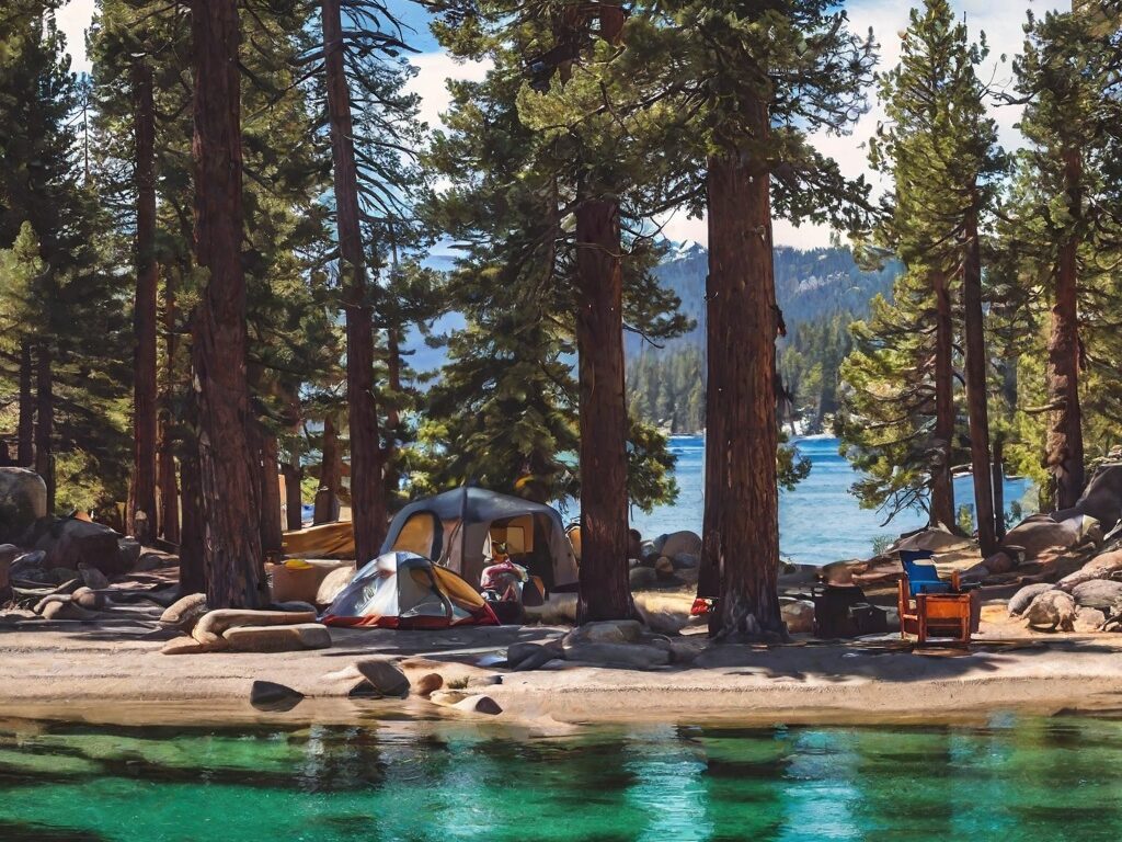 Lake Tahoe camping