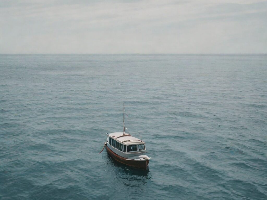 boat sailing in ocean