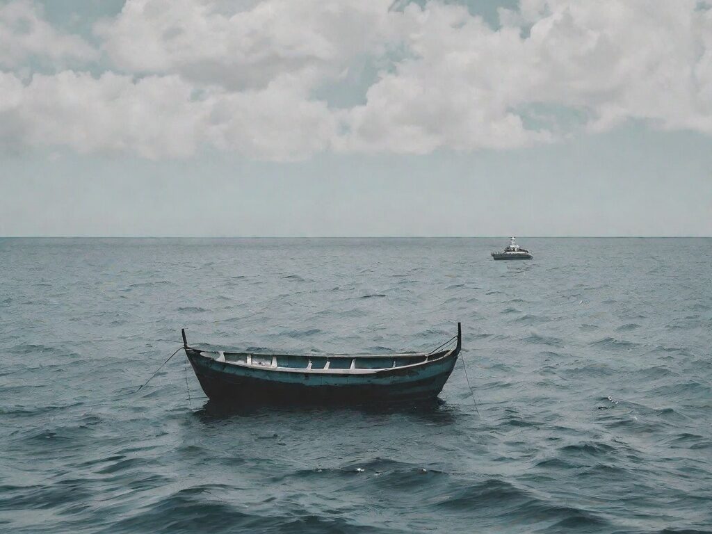 boat in ocean