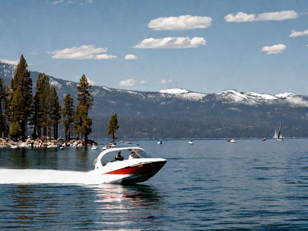boating at lake tahoe