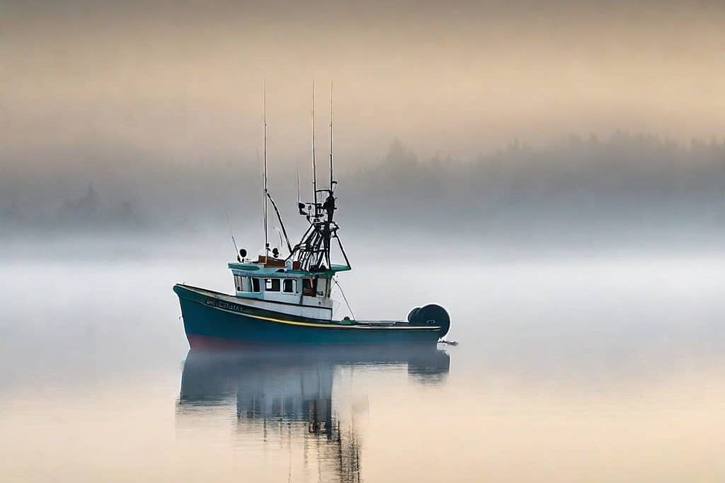 Fishing Boat in fog