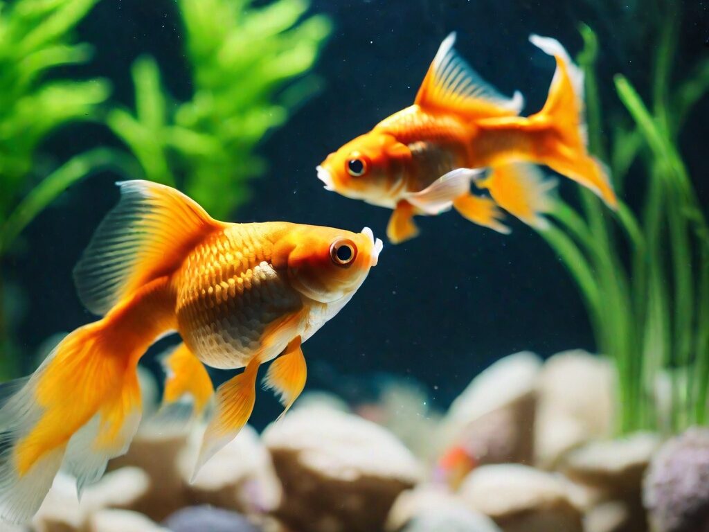 Goldfish in water
