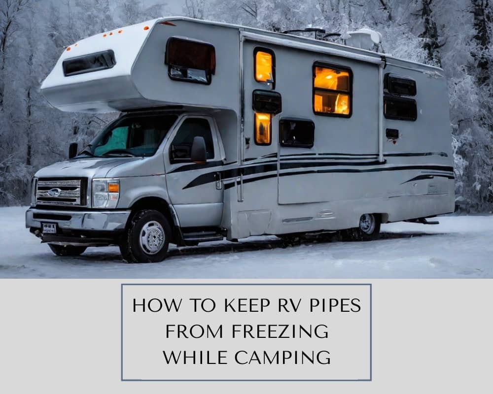 How to prevent RV pipes from freezing while camping